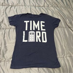Dr who time lord navy blue shirt fair flaw 2012 size medium
